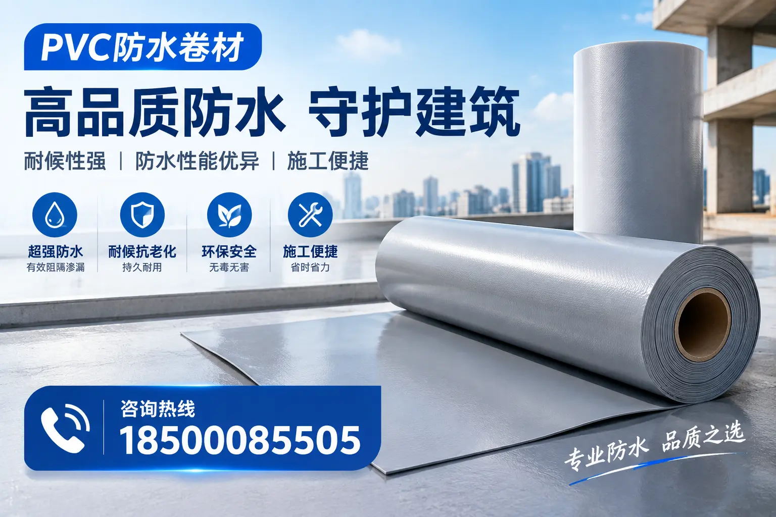 PVC防水卷材的防水效果评测，适合克孜勒苏的科学依据